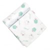 117345 200079 baby nellys flanelova plenka 70x80 cm kocicka s korunou zelena
