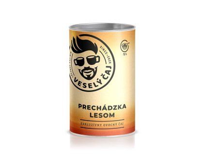 vesely caj prechadzka lesom doza