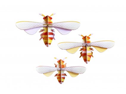 honey bees, set of 3