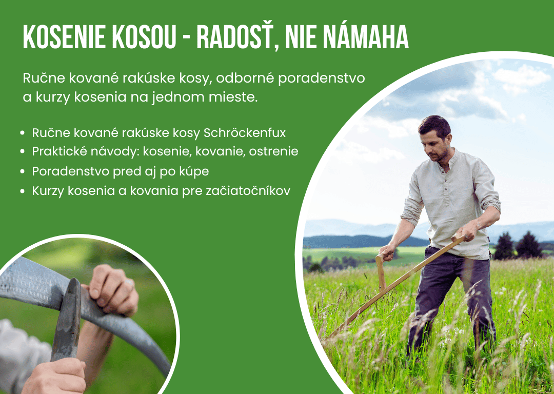 Kosenie trávy kosou