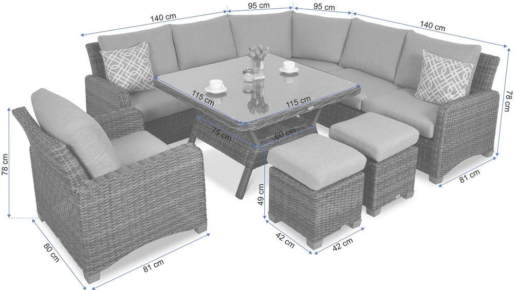 rozmery toledo dining grey