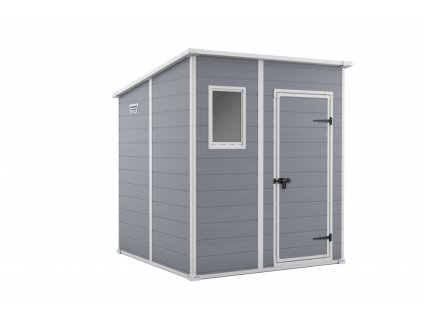 Zahradní domek Keter Manor Pent 6x6 - 185 x 185 x 200 cm - šedý