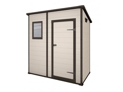 Zahradní domek Keter Manor Pent 6x4 - Beige 183,5 x 111 x 200,5 cm