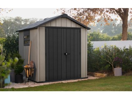 Zahradní domek Keter Oakland 757 - 229 x 242 x 223,5 cm - šedý