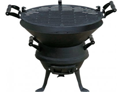 Litinový gril na nožičkách