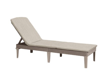 Lehátko KETER Jaipur s polstrem box - 187 x 58 x 29 cm - cappuccino