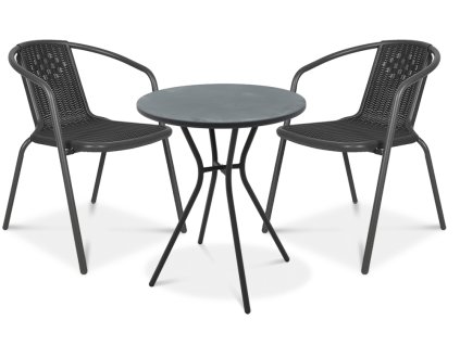 Balkónový set SIMPLE 2+1 - grafit