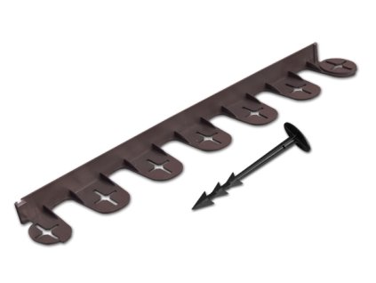 Skrytá zahradní obruba PALISGARDEN Bradas- 3 m hnědá