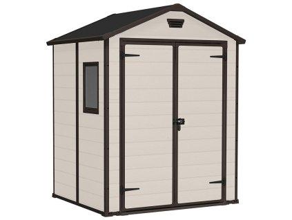 Zahradní domek Keter Manor 6x5 DD - 185 x 152 x 226 cm - béžový
