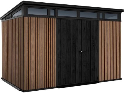PENT Signature VERTICAL zahradní domek 11x7 - hnědý, 342 x 226 x 216 cm