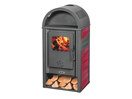 Krbová kamna Blist VIENNA 8 kW - Red + příslušenství 2651