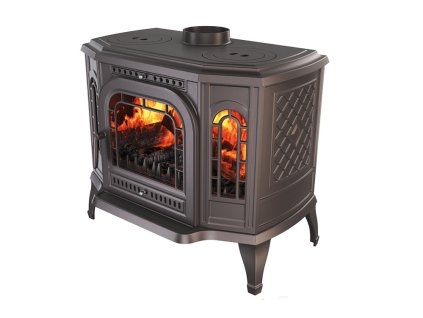 Litinová krbová kamna P7 LB s varnými plotnami - 10,5 kW ECO + příslušenství 1774