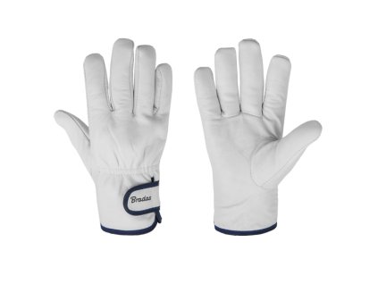 Ochranné kožené rukavice Bradas Whitebird/ kozinka - 9,5