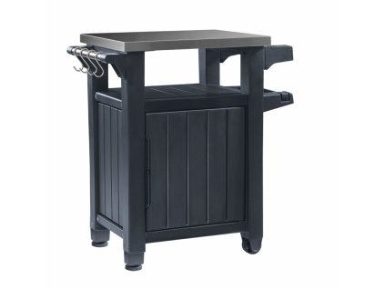 Multifunkční úložná skříňka a stolek Keter Unity Storage Buffet - 70 x 54 x 90 cm - grafit