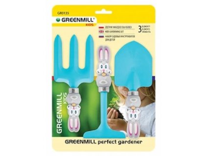 Sada dětského nářadí s králíčkem GR0135 - modrá