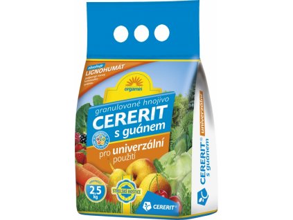 Granulované hnojivo CERERIT s guánem univerzální 2,5 kg