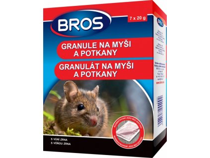 Bros - granule na myši a potkany 140 g