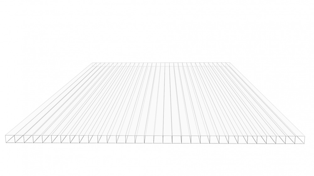 Polykarbonátová deska Multiclear box 2 wall 6 mm - čirá