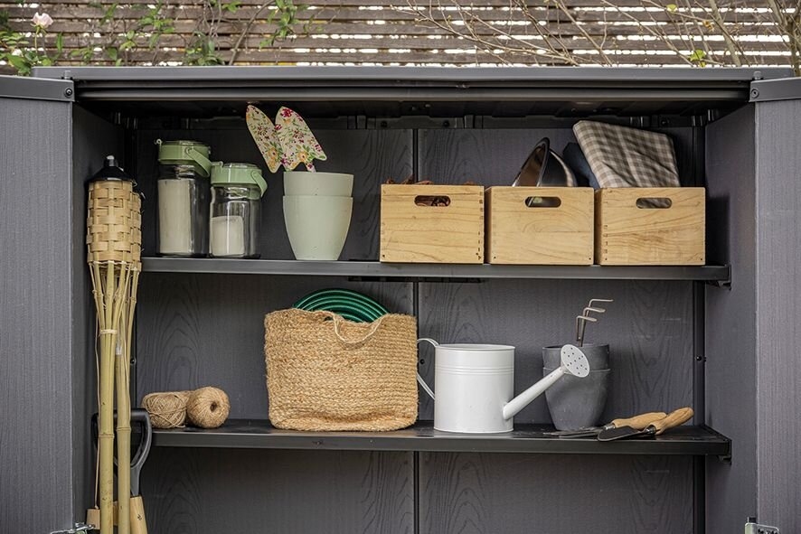 Zahradní skříň VERTICAL Shed 1400L - hnědá