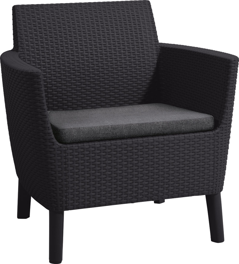 Zahradní set KETER Salemo 3 Seater Sofa - grafitová / šedá
