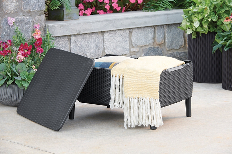 Zahradní set KETER Salemo 3 Seater Sofa - grafitová / šedá