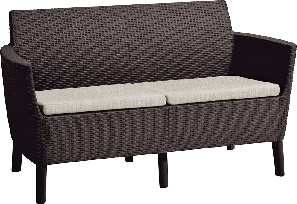 Zahradní set KETER Salemo 2 Seater Sofa - hnědá / béžová