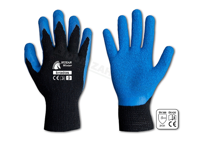 Ochranné rukavice Huzar Winter latex - vel. 10