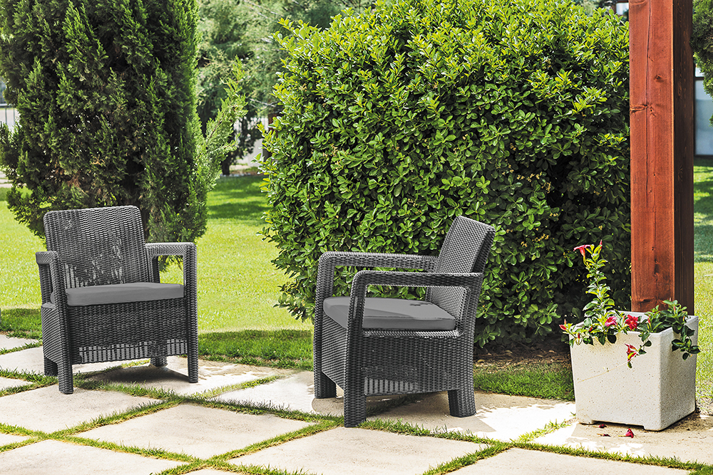 Zahradní křeslo TARIFA 2ks Grey