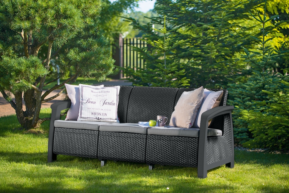 Zahradní pohovka KETER Bahamas MAX Love Seat - Graphite