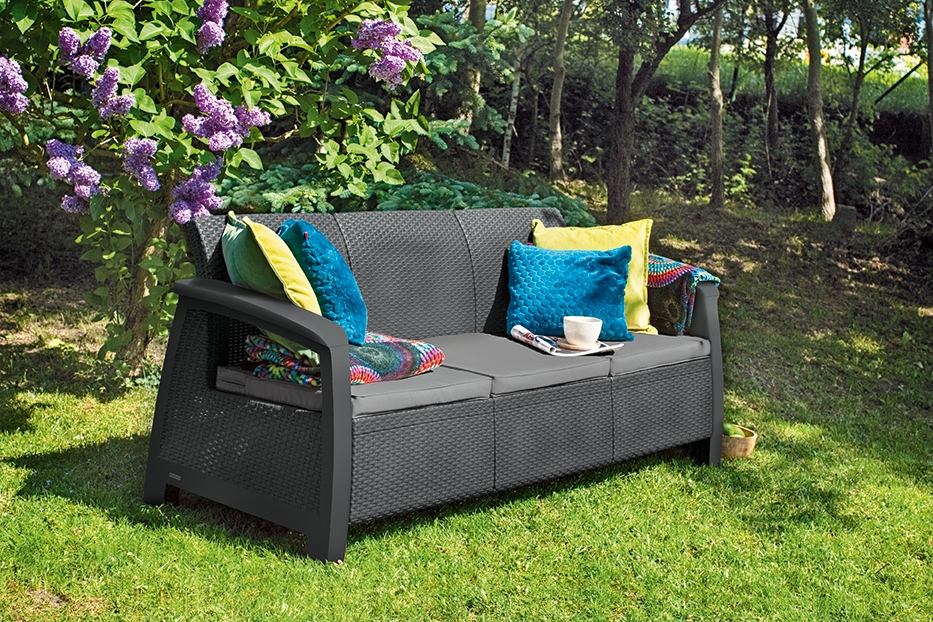 Zahradní pohovka KETER Bahamas MAX Love Seat - Graphite