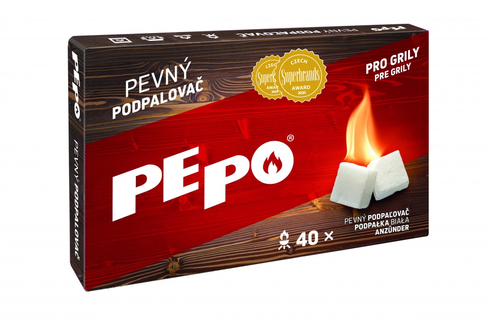 Pevný podpalovač - krabička PE-PO