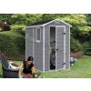 Zahradní domek Keter Manor 4x6 - 130 x 192 x 198 cm - šedý