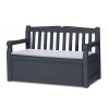 Zahradní lavice Keter Eden Garden Bench 265 L - 140 x 60 x 84 cm - grafit / světle šedá