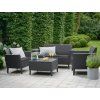 Zahradní set KETER Salemo 2 Seater Sofa - grafitová / šedá