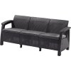 Zahradní pohovka Allibert Corfu Love Seat MAX - 182 x 70 x 79cm - grafit / šedá
