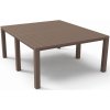 Jídelní stůl KETER JULIE DOUBLE - 295 x 90 x 74,5 / 147,5 x 180 x 74,5 - cappuccino