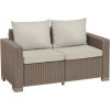Dvoumístná zahradní pohovka KETER California Sofa- 141 x 68 x 72 cm - cappuccino / béžová