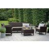 Zahradní set KETER Salemo 3 Seater Sofa - hnědá / béžová