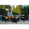 Zahradní set KETER Salemo 2 Seater Sofa - hnědá / béžová