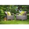 Zahradní sada Corfu II DUO - 75 x 70 x 79cm - cappucicno