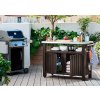 Multifunkční zahradní stolek KETER UNITY XL 207L - 134 x 52 x 90 cm - hnědý