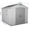 Zahradní domek Keter Factor 8x11 - 256,5 x 331,5 x 243 cm