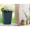 rattan planter l anthracite