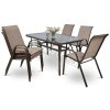 Zahradní nábytek BOLOGNA Brown 6 + 1