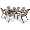 Zahradní nábytek BOLOGNA Brown 6 + 1