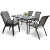 Zahradní nábytek BOLOGNA - 6+1 - Mixed Grey