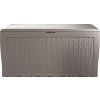 Zahradní úložný box Keter Samoa Rattan 270 L - 117 x 45 x 57 cm - cappucino