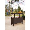 Zahradní barový stolek 2v1 KETER Breeze Bar - 83,5 x 40,5 x 50-74 cm - hnědý