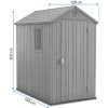 Zahradní domek Keter Darwin 4x6 - 126 x185 x 205 cm - šedý