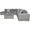 Rohový zahradní set AVOCADO Stone-Grey